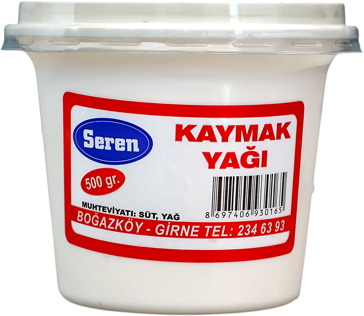 Seren Kaymak Yağı ambalajı