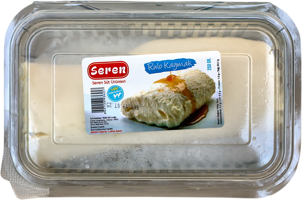Seren Rulo Kaymak ambalajı